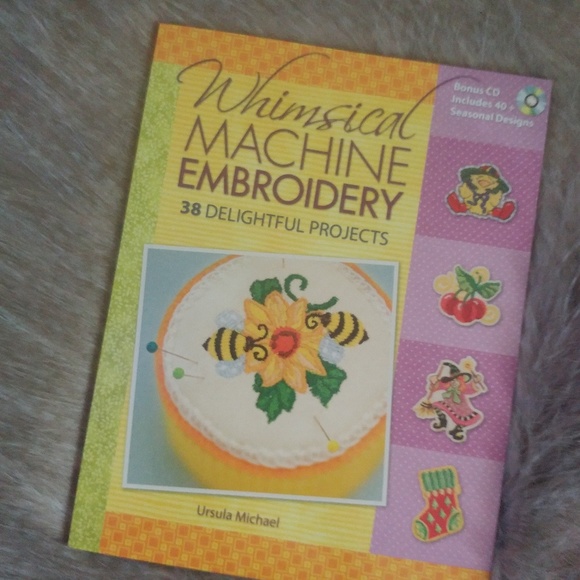 NEW whimsical machine embroidery book w CD - Picture 1 of 7